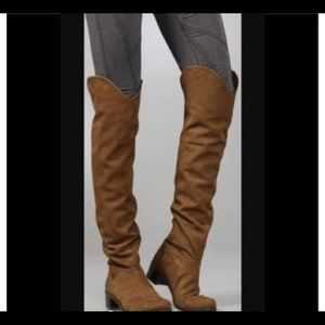 Stuart Weitzman Dunkirk suede over-the-knee boots